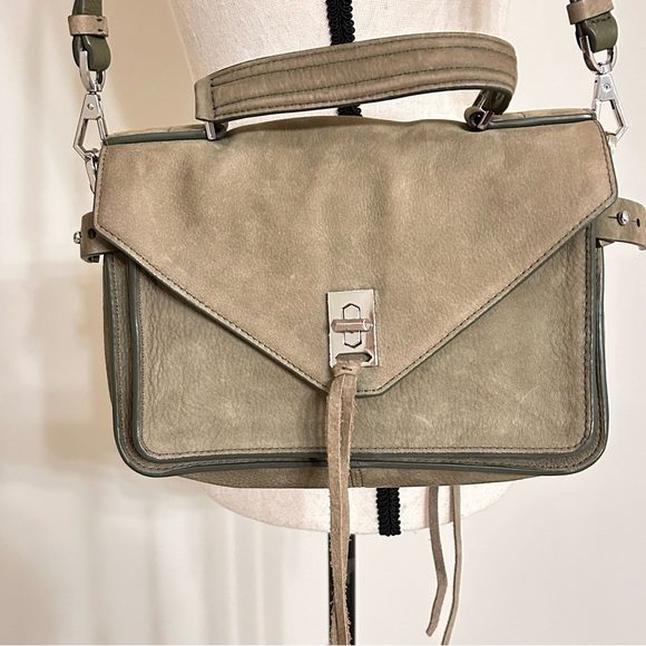 Rebecca Minkoff Handbags - Rebecca Minkoff Olive Green Suede Shoulder | Crossbody Bag Convertible Strap